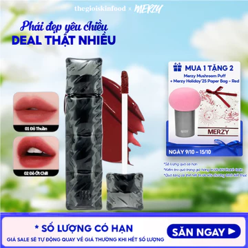 Son phao Merzy kem lì bền màu, lâu trôi Puffer Velvet Tint 3.7g ThegioiSkinfood