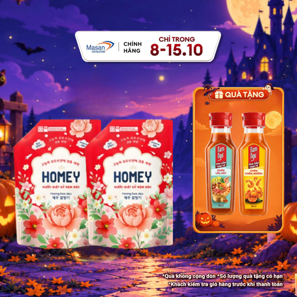 Combo 2 Nước giặt xả Homey đậm đặc túi x 3.4kg