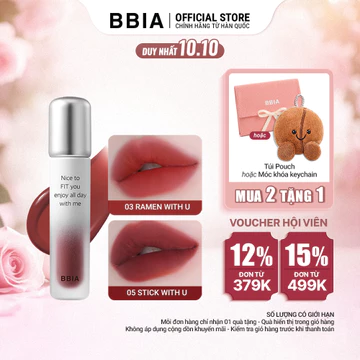 Son tint lì lâu trôi, bền màu BBIA Air Fit Tint 4g