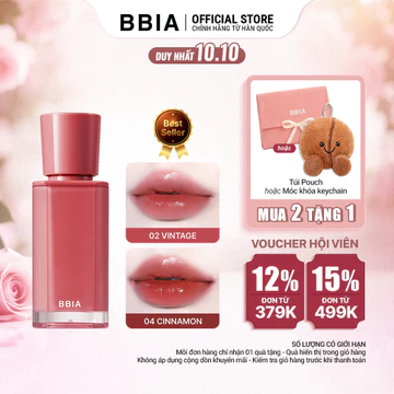 Son tint bóng căng mọng, trong trẻo BBIA Glow Tint