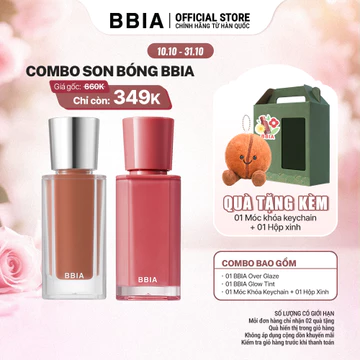 COMBO Son Bóng BBIA: 01 Son bóng mượt mà BBIA Over Glaze + 01 Son tint bóng BBIA Glow Tint