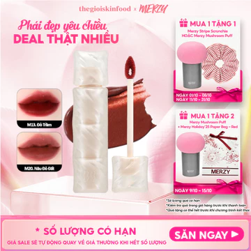 Son Phao Merzy Kem Lì Mềm Mịn Như Bơ, Lâu Trôi Puffer Mellow Tint 3.7g ThegioiSkinfood