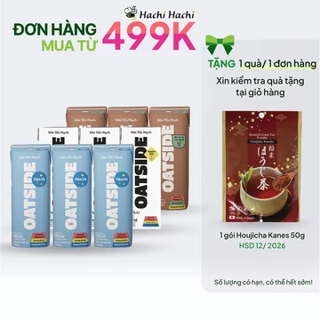 Sữa oatside, sữa yến mạch Oatside Barista Blend, sữa hạt không chứa lactose, không chất làm ngọt 180ml
