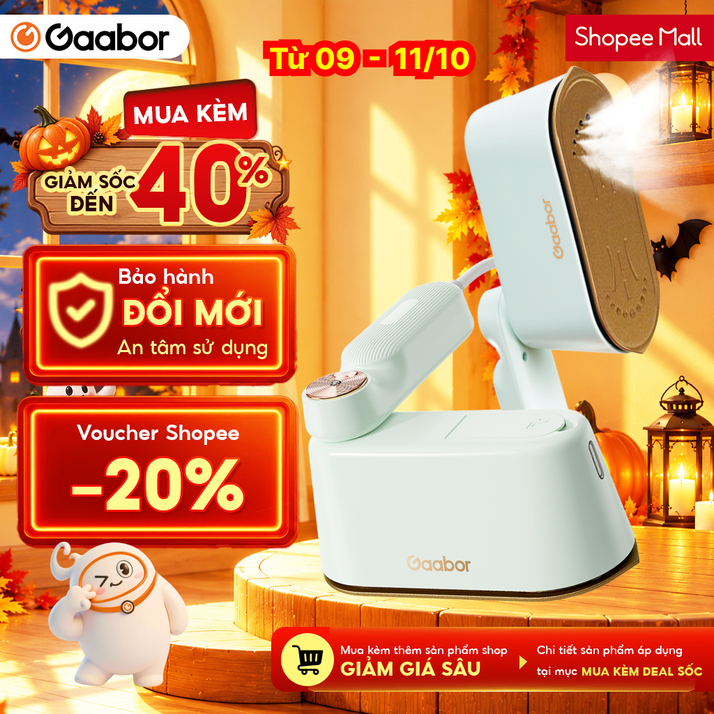 Bàn ủi hơi nước cầm tay Gaabor HM-M01A 2in1 thích hợp cho mọi loại vải bàn là cầm tay bàn ủi hơi nước dung tích lớn