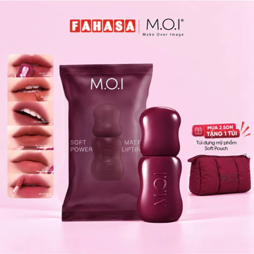 [Mua 2 Tặng Quà] Son Tint Lì M.O.I Soft Power 4gr - Chất Son Mịn Lì, Mỏng Nhẹ, Lên Màu Chuẩn