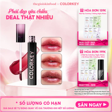 Son Tint Gương Bóng Colorkey Bền Màu, Căng Bóng Airy Lip Mirror Series 2.5g ThegioiSkinfood
