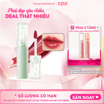 [JT1-JT10] Son Tint Bóng Thuần Chay, Ẩm Mọng, Bền Màu FOIF Juicy Fit Tint 3g ThegioiSkinfood