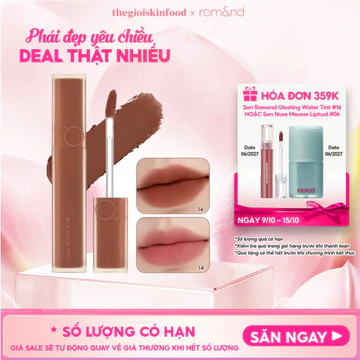 Son Kem Lì Romand, Lên Màu Chuẩn, Mịn Môi Blur Fudge Tint 5g thegioiskinfood