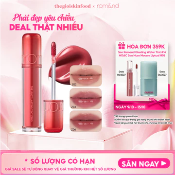 [B2G2 ] Son Tint Lì Căng Bóng, Dưỡng Ẩm Romand The Juicy Lasting Tint 3.5g TheGioiSkinFood