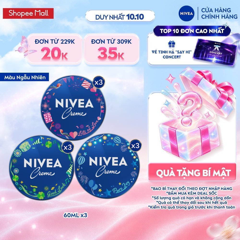Kem Dưỡng Ẩm Da NIVEA Crème 60ml / kem body / Dưỡng Ẩm Da Mặt - 80102