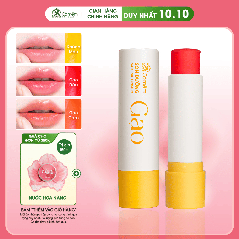 Son Dưỡng Cỏ Mềm Cải Thiện Nứt Nẻ Môi Giảm Thâm Môi Cỏ Mềm 4,5gr