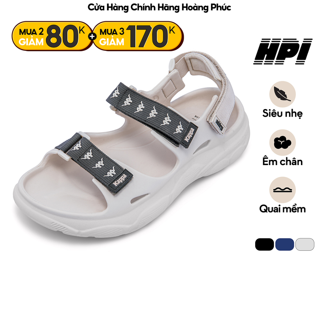 Giày Sandal Nam Nữ KAPPA Quai Vải Mềm Thoáng Mát Đế EVA Nhẹ Êm Chân 332M7FW