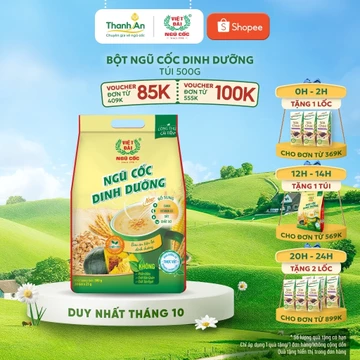 Bột Ngũ Cốc Dinh Dưỡng VIỆT ĐÀI Bổ Sung Các Chất Dinh Dưỡng Tốt Cho Hệ Tiêu Hóa Túi 500g