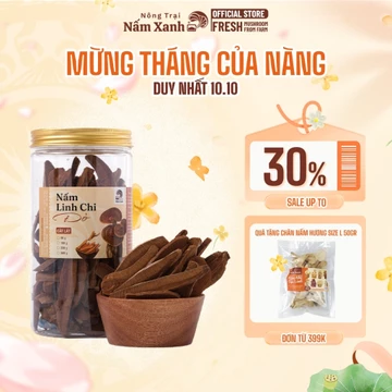 Nấm Linh Chi Đỏ Thái Lát Dễ Sử Dụng Hũ 50gr 100gr Chăm Sóc Sức Khỏe Bền Vững - Nông Trại Nấm Xanh