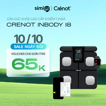Cân điện tử sức khỏe thông minh Crenot inBody i8 cân đo 31 chỉ số cơ thể phân tích lượng mỡ cân y tế điện tử mini