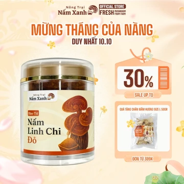 100gr Bào Tử Nấm Linh Chi Đỏ Tốt Cho Sức Khỏe Toàn Diện - Nông Trại Nấm Xanh