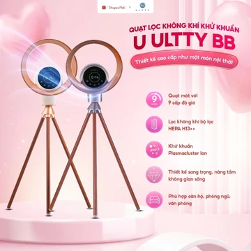 Máy lọc không khí và khử khuẩn U ULTTY BB - Quạt không cánh cao cấp, làm mát & lọc không khí 2in1
