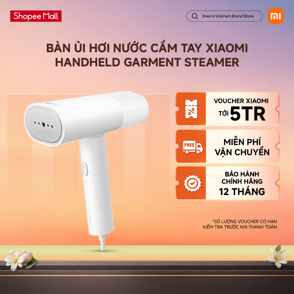 Bàn ủi hơi nước cầm tay Xiaomi Handheld Garment Steamer - Làm nóng nhanh - Dễ sử dụng - Tiện mang theo