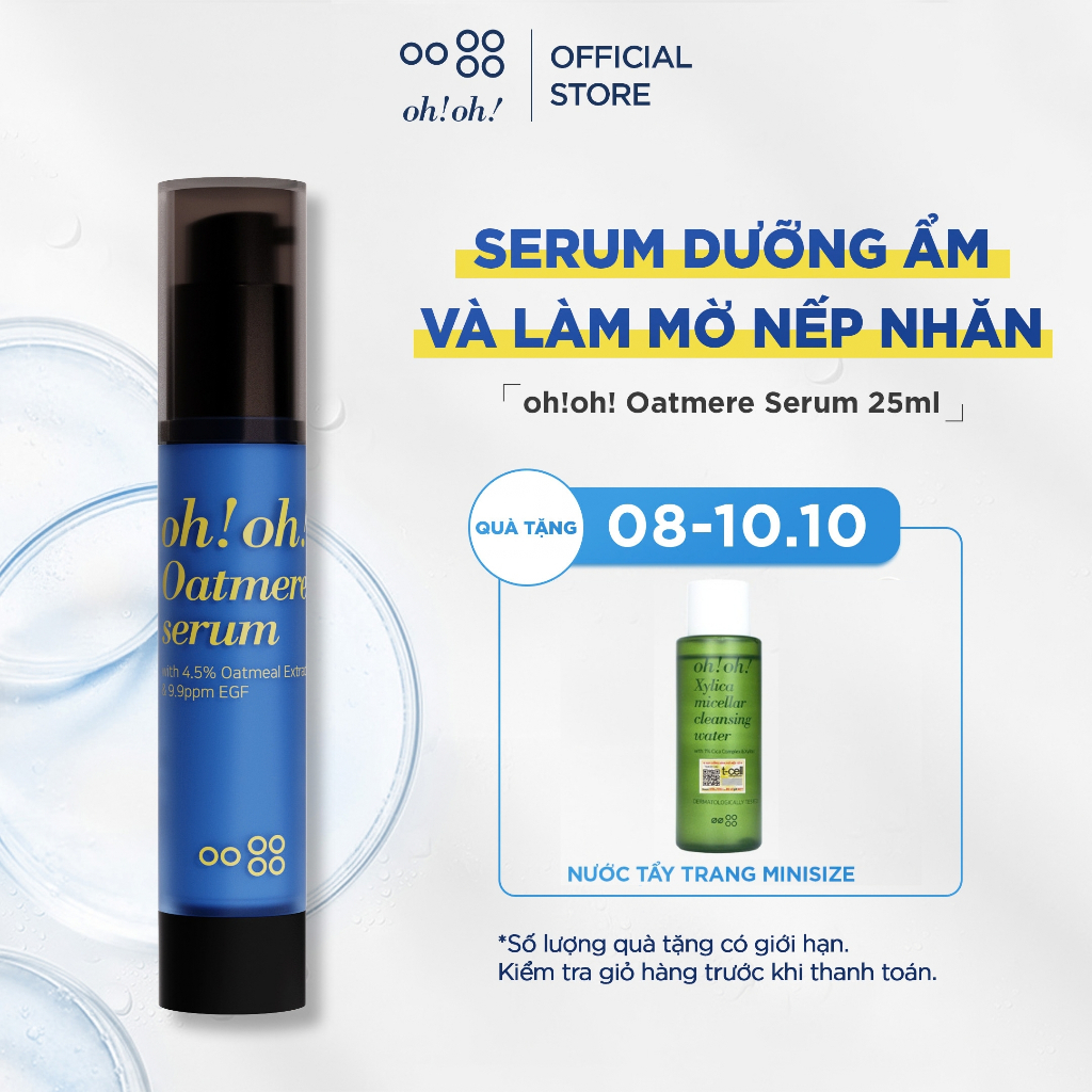 Serum Dưỡng Ẩm Và Làm Mờ Nếp Nhăn oh!oh! Oatmere Serum 25ml