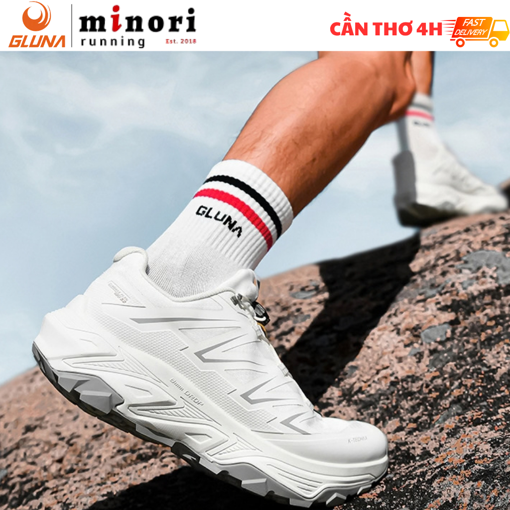 Giày Chạy Trail GLUNA Kirin 3.0 Peak Ridge 82829 Carbon Plate SHINCELL 80%+ Chống Nước Nhẹ
