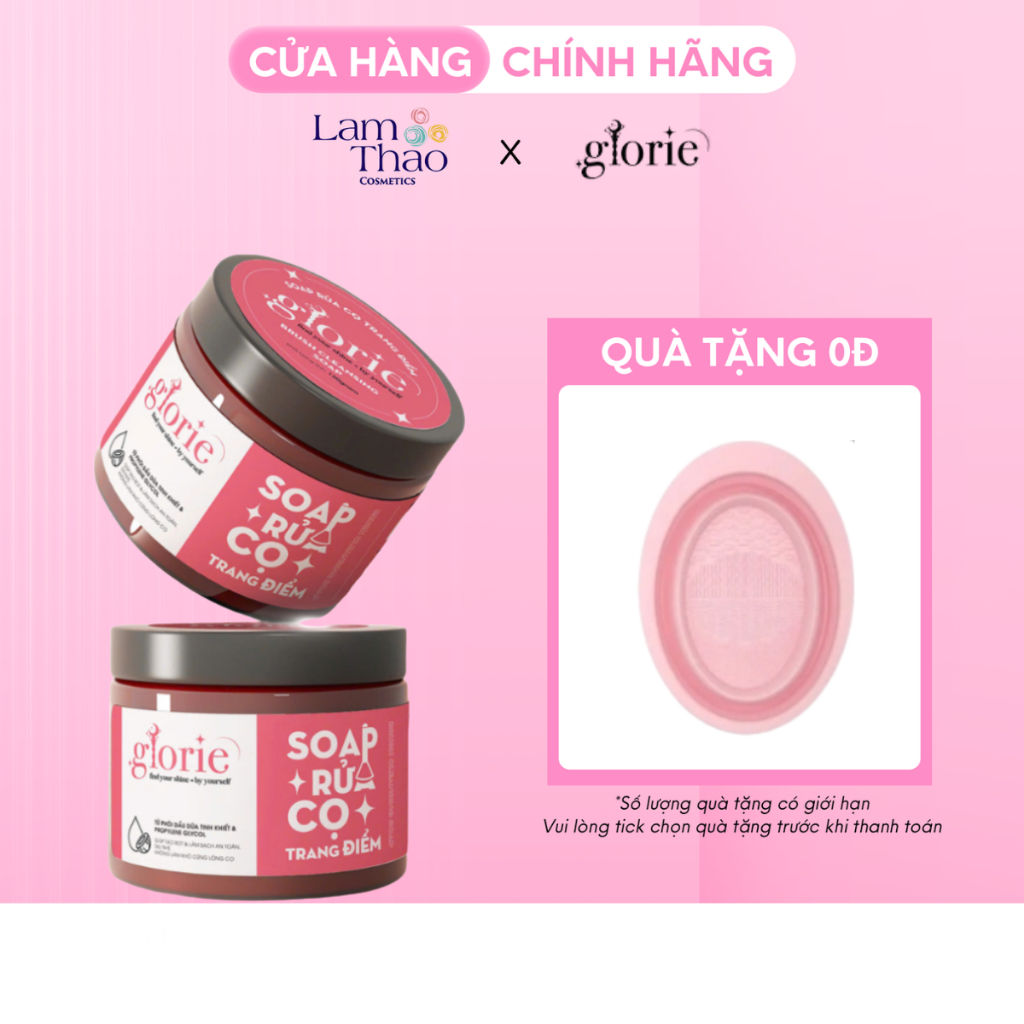 [TẶNG 1 CHẬU RỬA CỌ] Sáp Rửa Cọ Trang Điểm Glorie Brushes Cleaning Soap