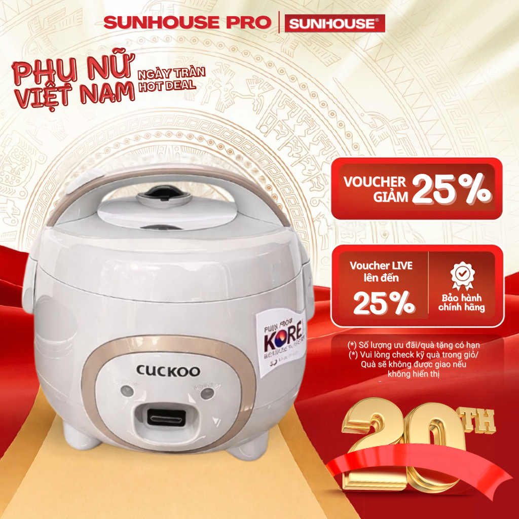 Nồi Cơm Điện Mini CUCKOO 1L 1L2 1L8 dáng lợn con BH 12 tháng
