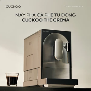 Máy pha cà phê CUCKOO The Crema Latte CCM-CAESW2010L- dung tích 1.15L - 19 bar- tích hợp cối xay hạt và vòi đánh sữa