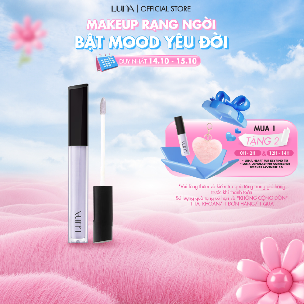 Kem che khuyết điểm Luna LongLasting Corrector hiệu chỉnh làn da thâm quầng, mụn đỏ 6.5g