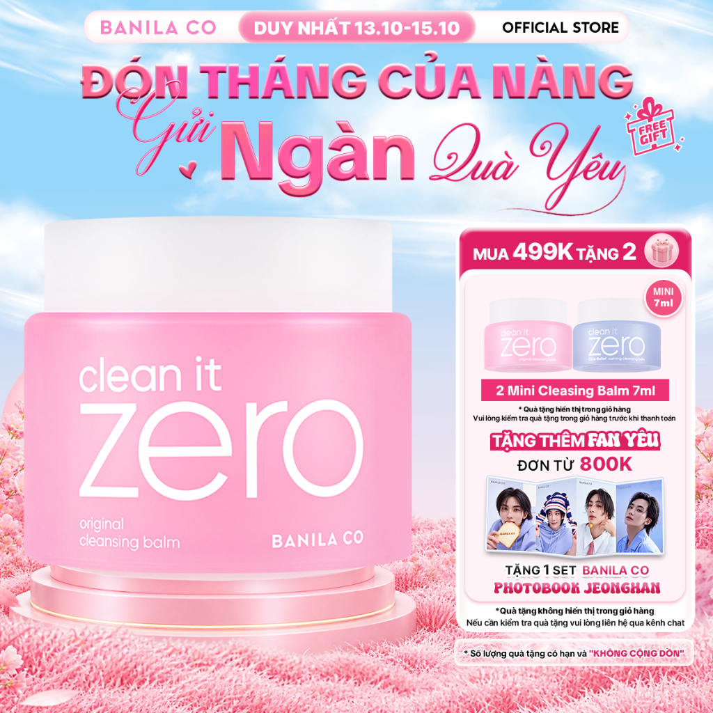 [Renewal] Sáp tẩy trang Banila Co C​l​e​a​n It Z​e​r​o C​l​e​a​n​s​i​n​g B​a​l​m O​r​i​g​i​n​a​l 100/180ML mọi loại da