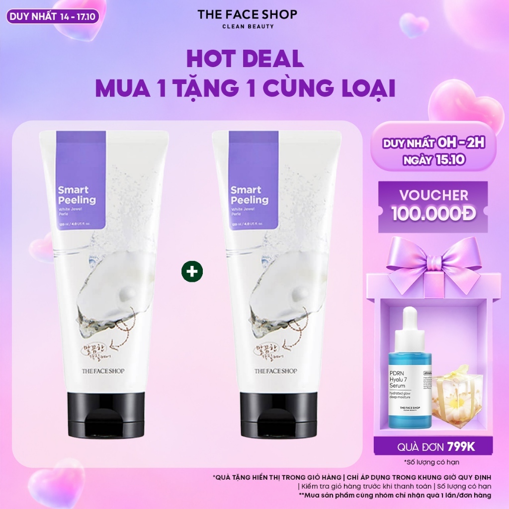 [FS]Combo 2 Mặt Nạ Kỳ THE FACE SHOP Smart Peeling White Jewel 120ml