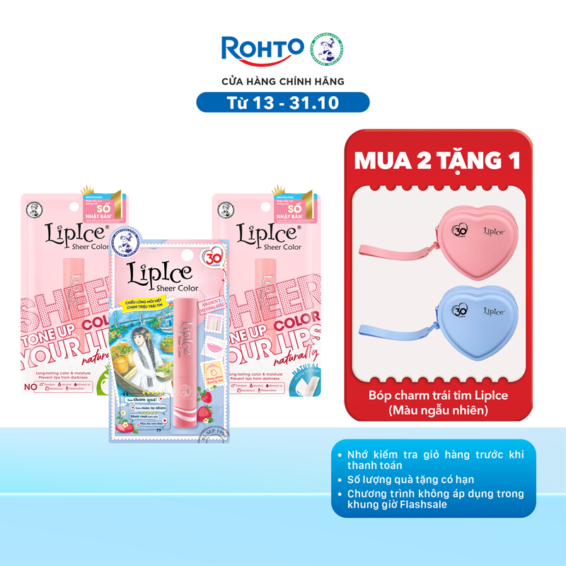 Son dưỡng môi hiệu chỉnh ửng hồng tự nhiên Lipice Sheer Color 2.4g
