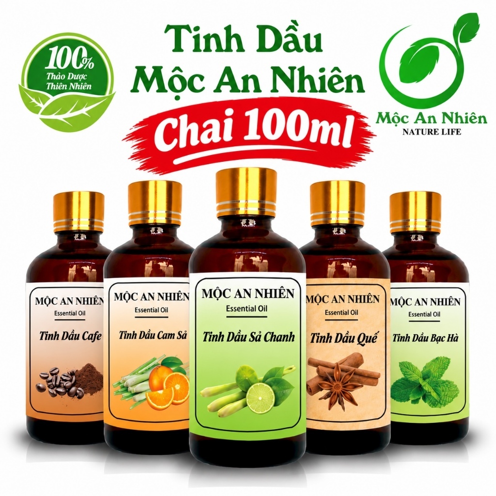 [Tặng vỏ treo] Tinh dầu xông khuếch tán hương thơm - Mộc An Nhiên