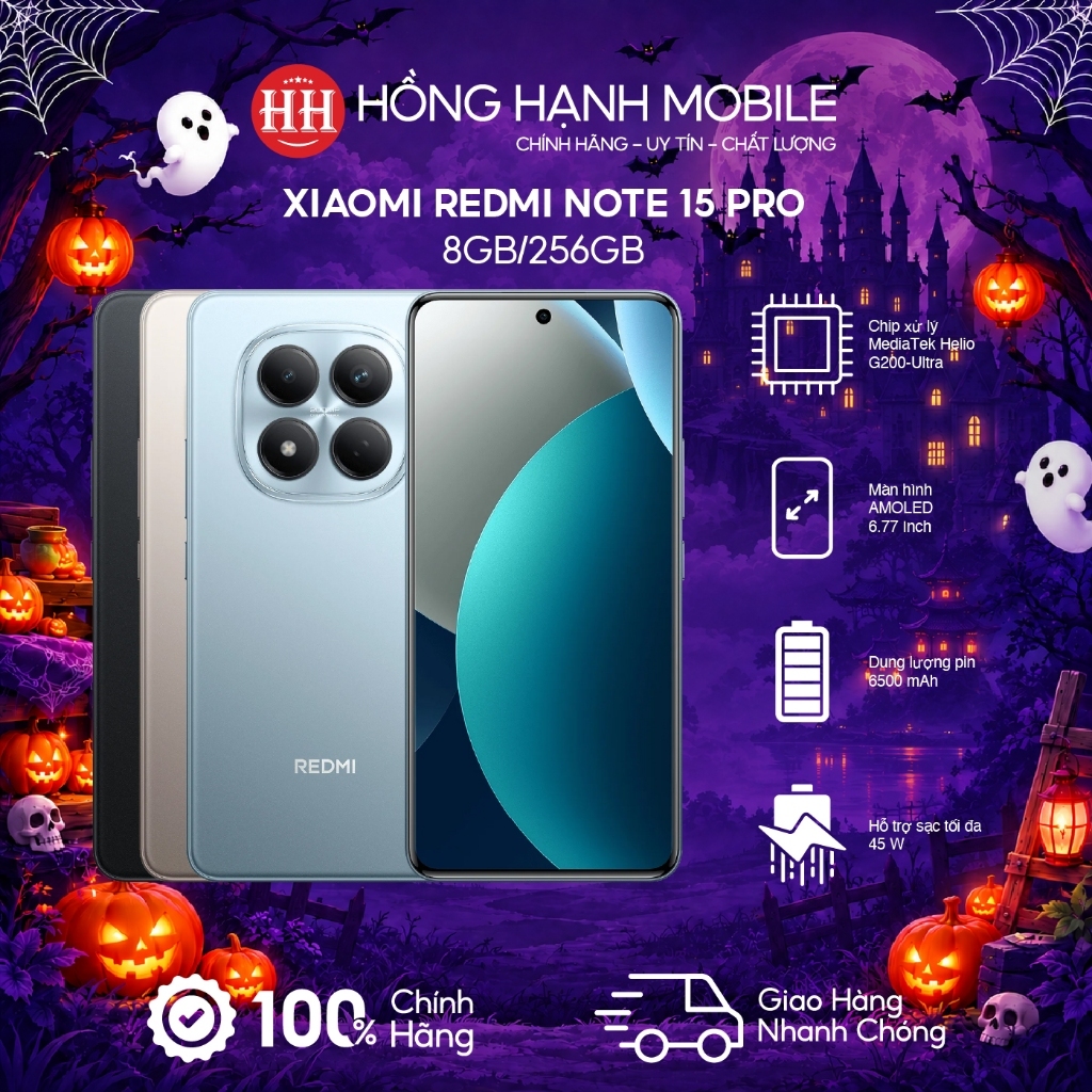 Điện Thoại Xiaomi Redmi Note 15 Pro 8GB/256GB - Hàng Chính Hãng
