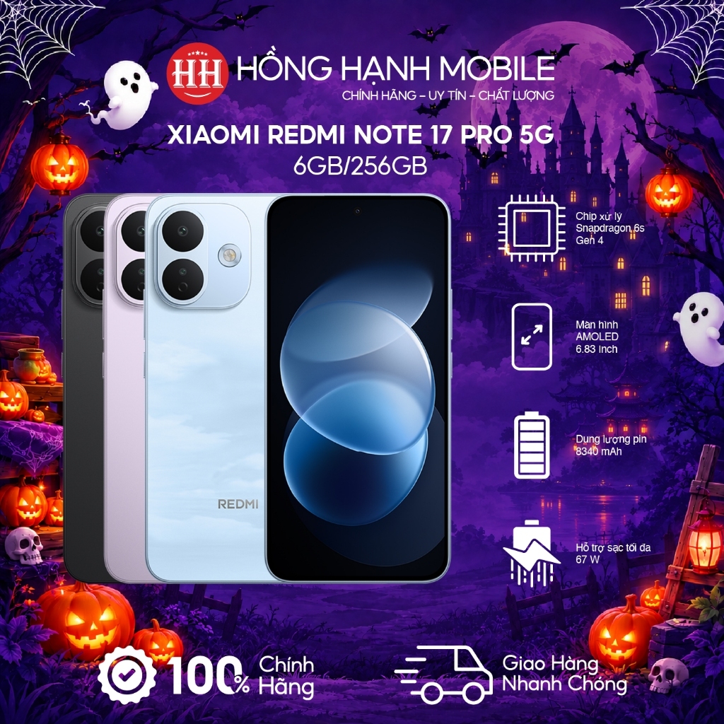 Điện Thoại Xiaomi Redmi Note 17 Pro 5G 6GB/256GB - Hàng Chính Hãng