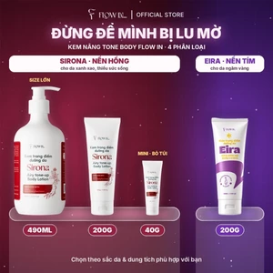 Kem Dưỡng Thể Nâng Tone Flow In, Kem Body Dưỡng Trắng Nhân Sâm, Không Lộ Vân, Không Bết, Giữ Tone Lâu