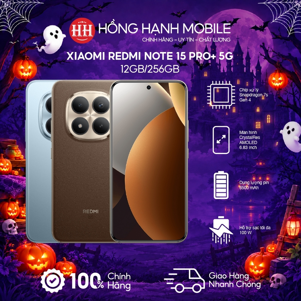 Điện Thoại Xiaomi Redmi Note 15 Pro+ 5G 12GB/256GB - Hàng Chính Hãng