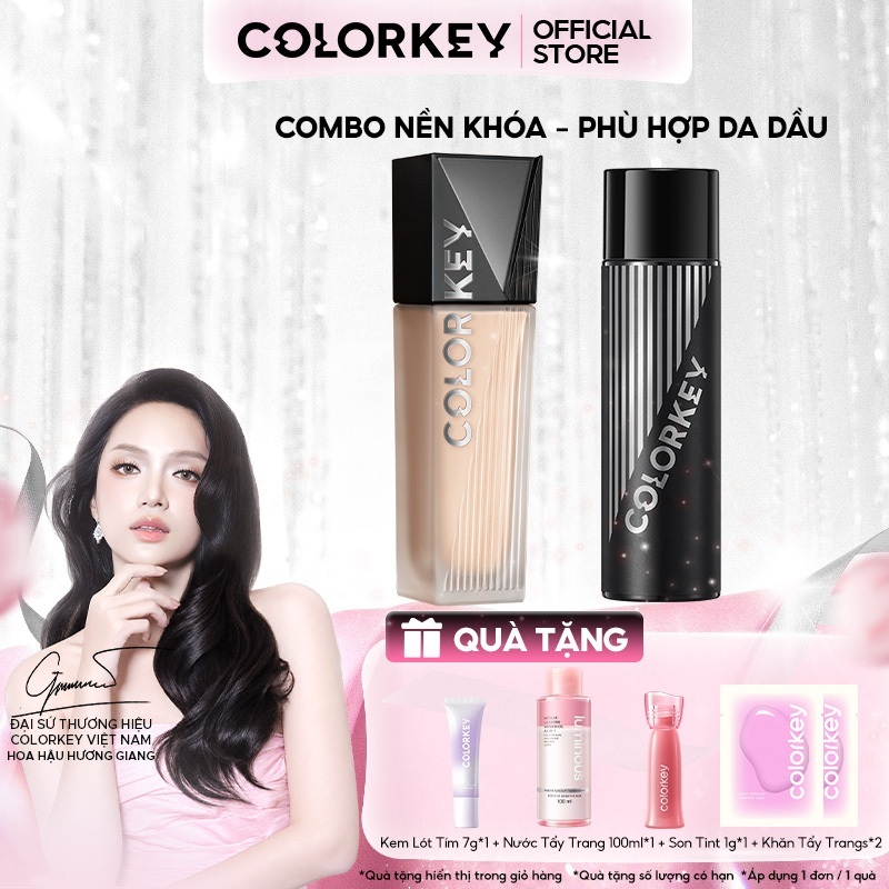 [DEAL HỜI] Combo Makeup Lâu Trôi - Kem Nền Lì Mịn 30g Và Xịt Khóa Nền Cố Định Makeup 100ml