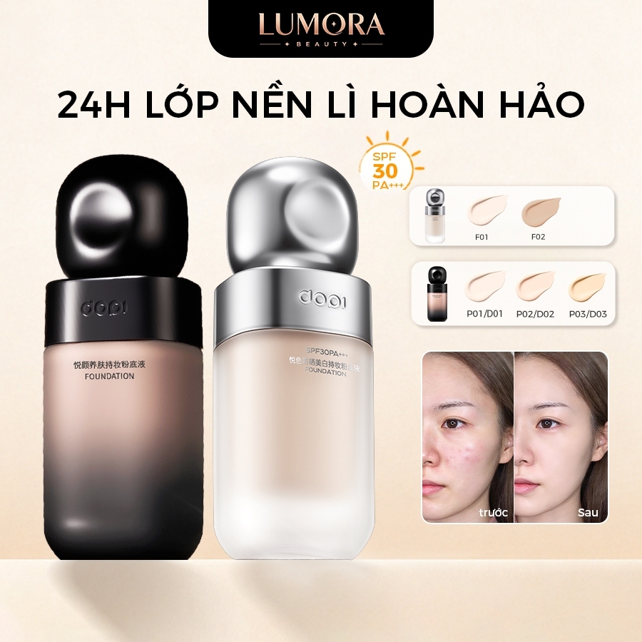 Kem Nền DOPI 4 in 1, Bền Màu 24h, Chống Nước, Da Mịn Màng Tự Nhiên, Lớp Nền Hoàn Hảo