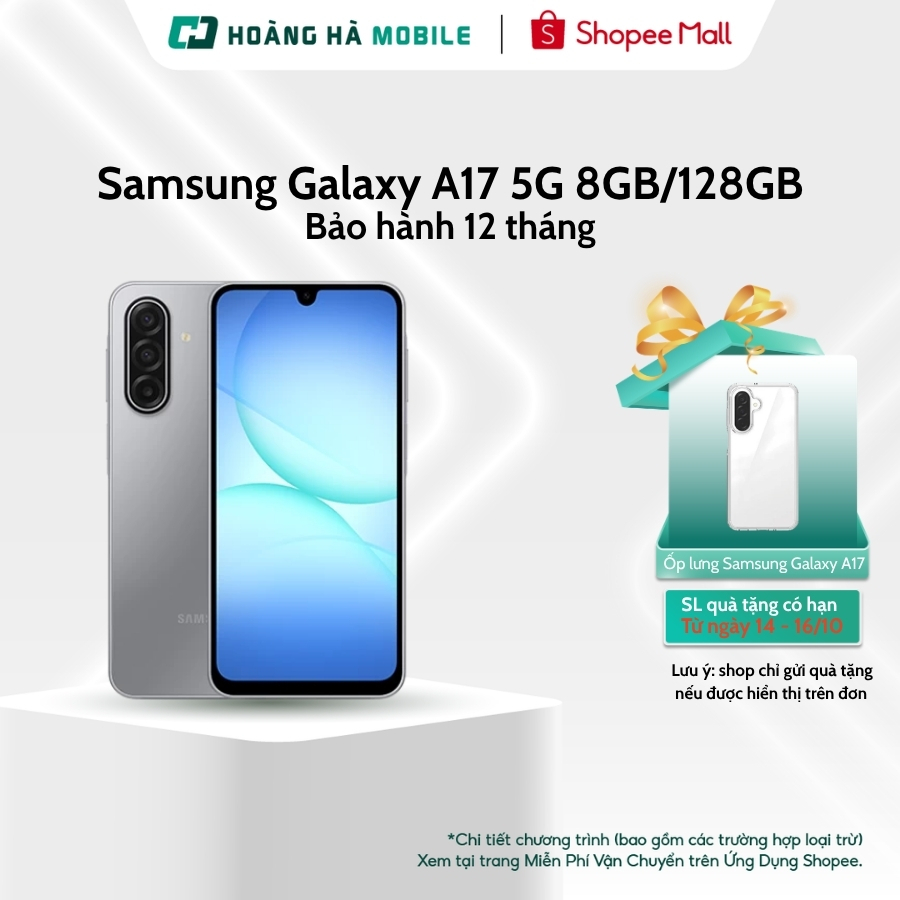 Điện thoại di động Samsung Galaxy A17 5G 8GB/128GB - Chính hãng (Nguyên Seal Chưa Active)