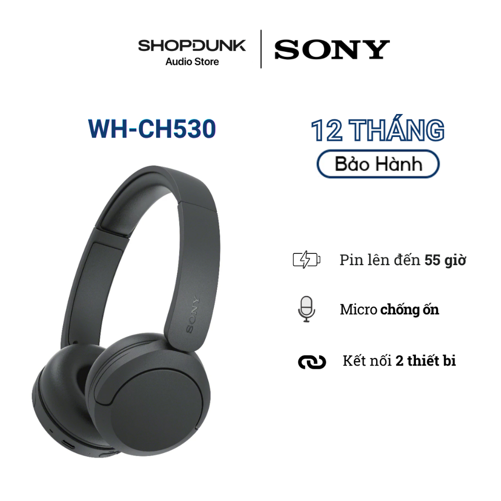 Tai nghe Bluetooth Sony WH-CH530 chính hãng