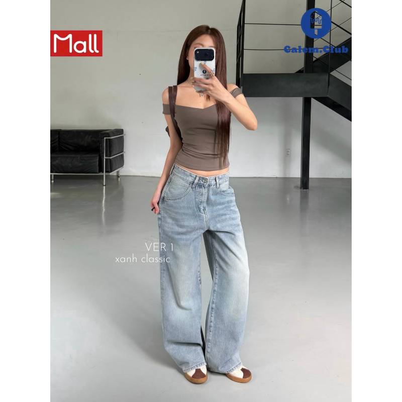 Calem.Club- Quần Jeans Ống Suông Ver 1 nhiều màu tôn dáng form unisex nam nữ
