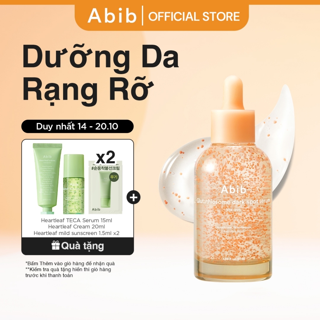 Tinh chất dưỡng sáng da mờ thâm Abib Glutathiosome dark spot serum Vita drop 50ml