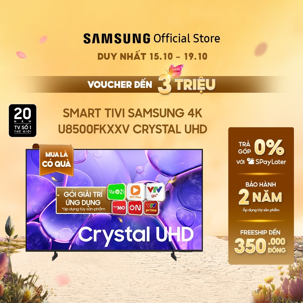Smart Tivi Samsung UHD U8500FKXXV 2025 - Miễn phí lắp đặt