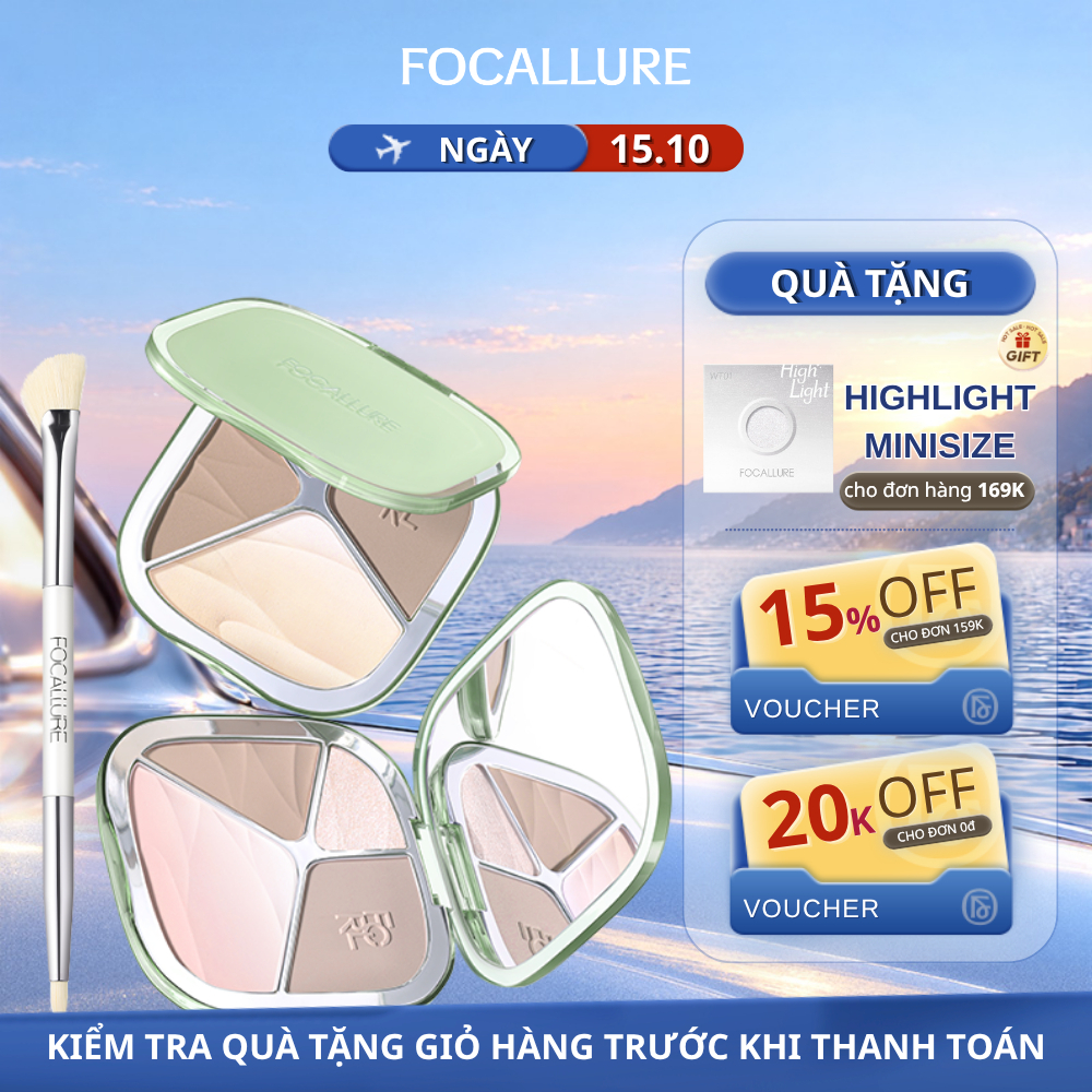 [NEW] Bảng Tạo Khối và Highlight Gradient Focallure 15.5g