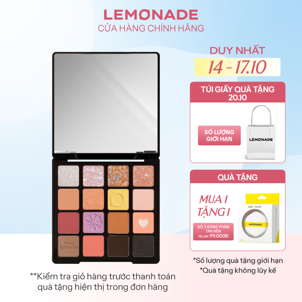 Bảng phấn mắt Lemonade Aesthetic eyeshadow palette - Version 2 20.8g