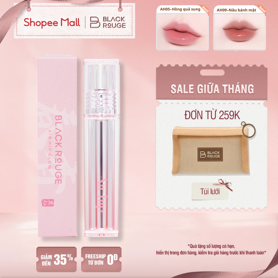[MỚI] Son Tint Black Rouge Air Hip Glow Tint - 4.2g