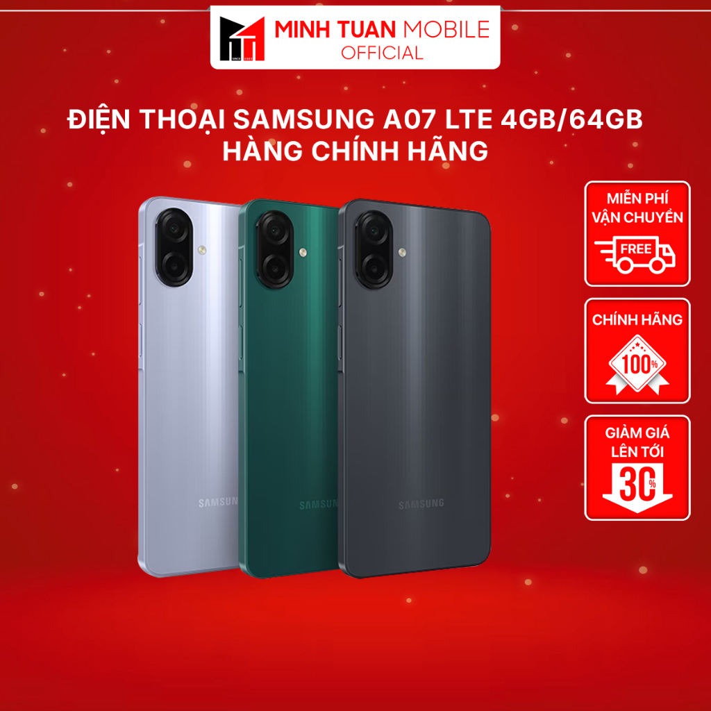 Điện Thoại Samsung A07 LTE 4GB/64GB - Hàng Chính Hãng
