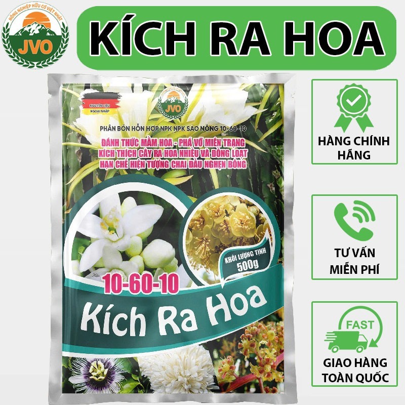 Kích Ra Hoa Gói 500g Kích Ra Hoa Nhiều - Ra Hoa Đồng Loạt Hàng Chính Hãng J67 NongNghiepVietNhat