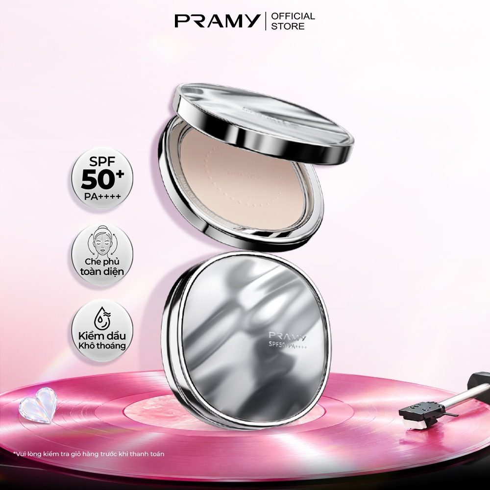 PRAMY Phấn Phủ Nén Mịn Lì Lâu Trôi Kiềm Dầu Makeup Artist SPF50+ PA++++ 7g