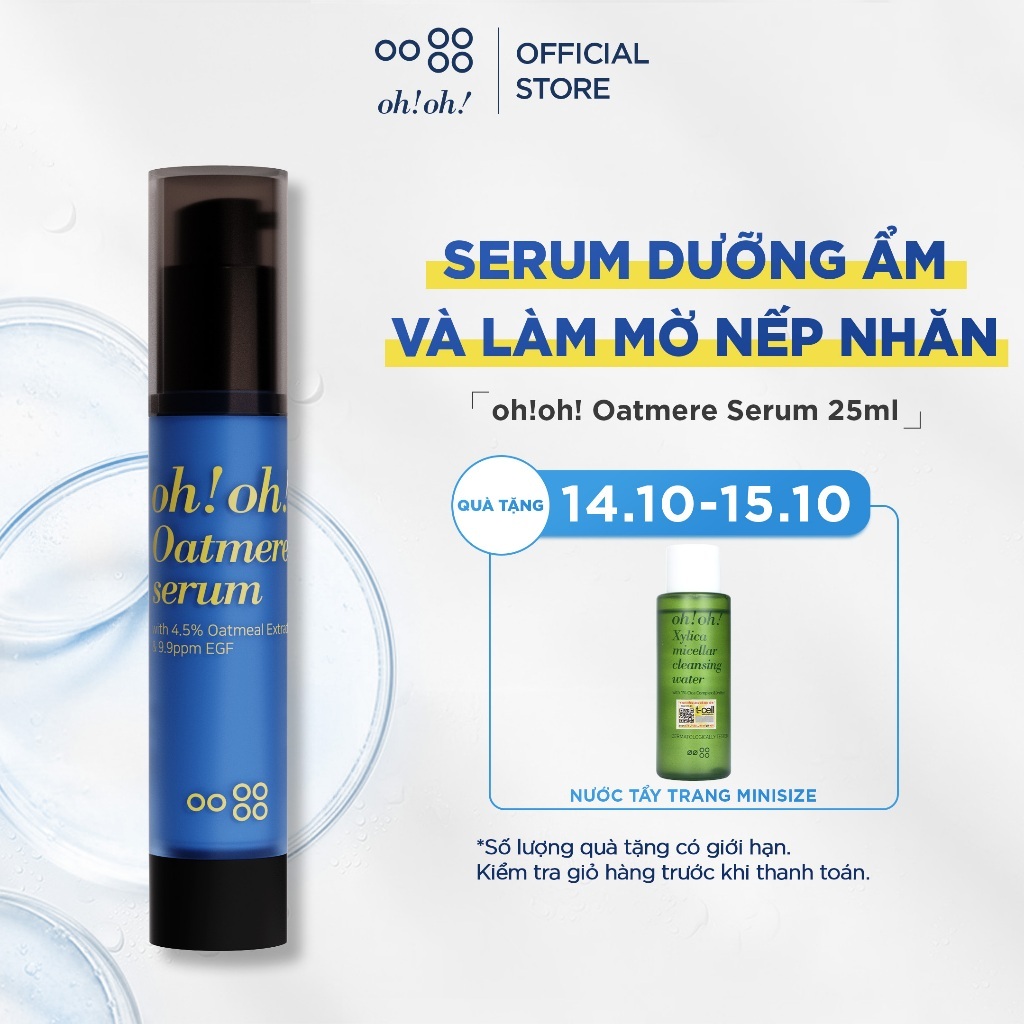 Serum Dưỡng Ẩm Và Làm Mờ Nếp Nhăn oh!oh! Oatmere Serum 25ml
